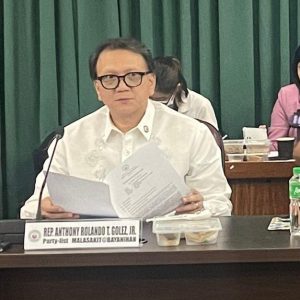 Cong Anthony Golez at work