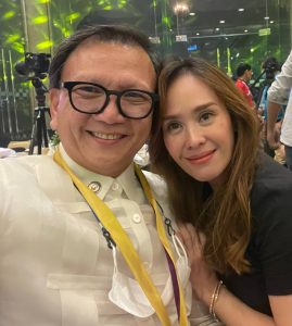 Cong Anthony Golez with his wife